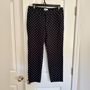 Old Navy Black Pixie Pants with White Star Print